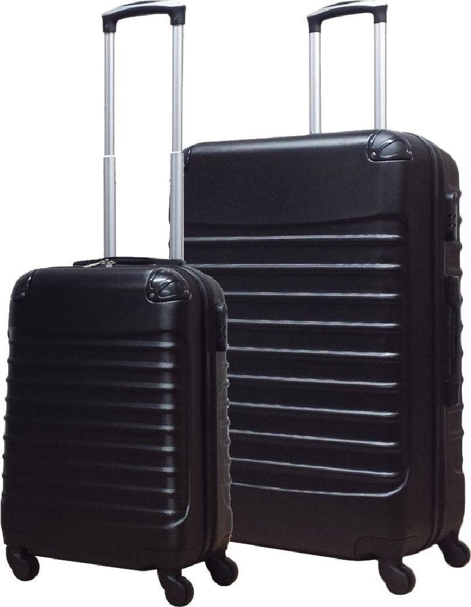 Lichtgewicht ABS reiskoffer set: XL en S hardcase koffers; ideaal voor elke vakantie of weekendtrip.