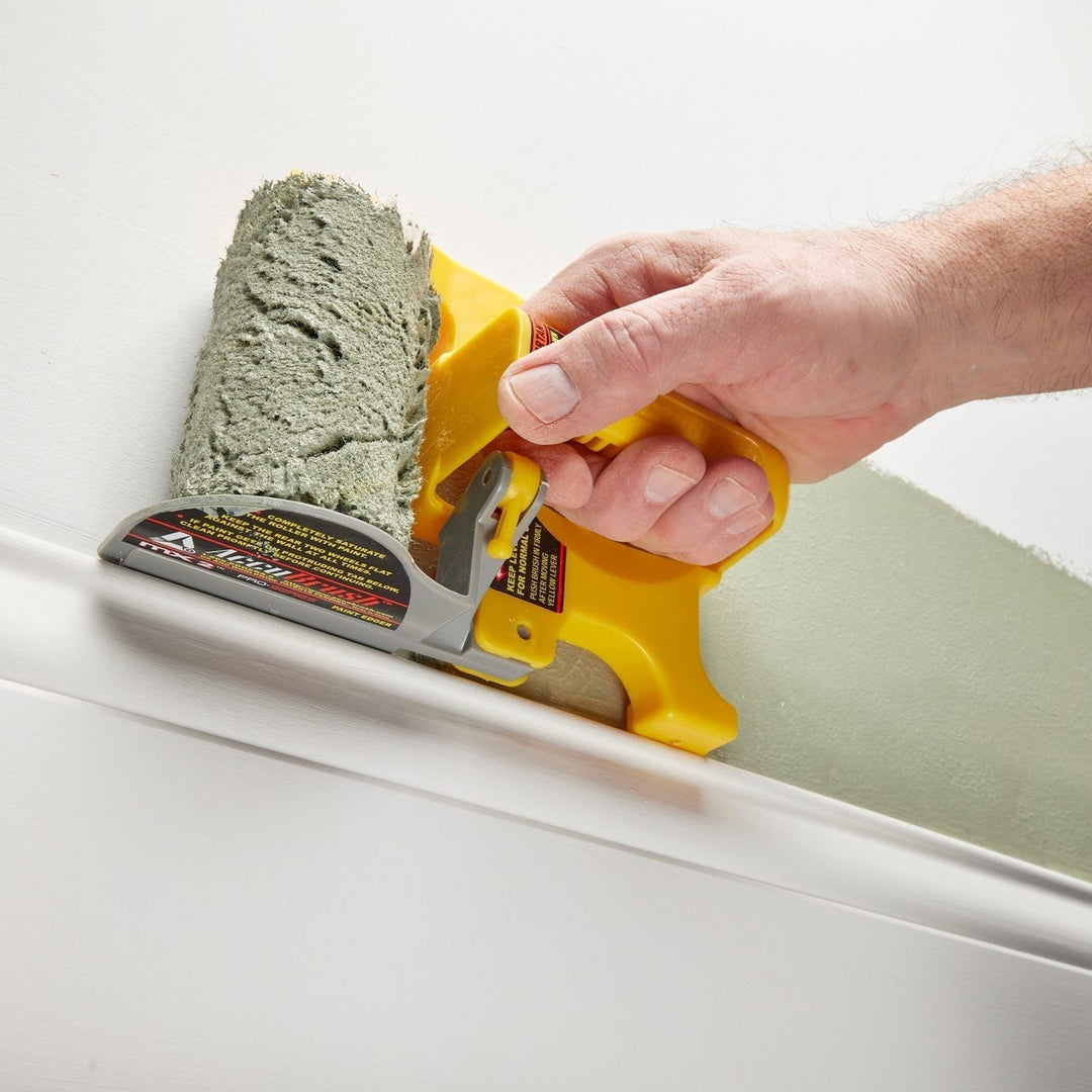 Precisie verfroller voor het nauwkeurig schilderen van strakke randen; essentieel schildergereedschap.