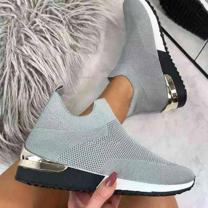 "Verona slip-on dames schoenen, modern en comfortabel, met ademend mesh in diverse kleuren voor een stijlvolle look."