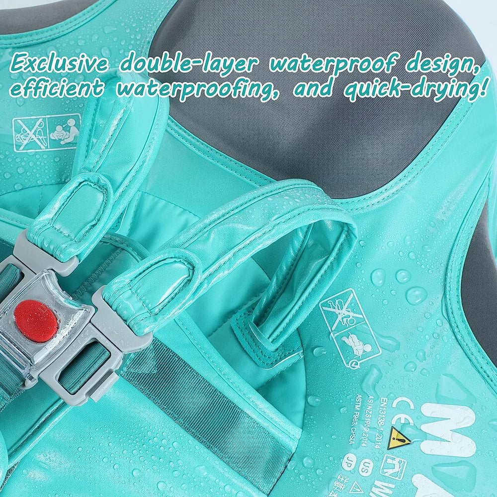 Verstelbare baby zwemtrainer met 360° bescherming, felgekleurd voor 3-24 maand baby's, veilig en comfortabel in water.