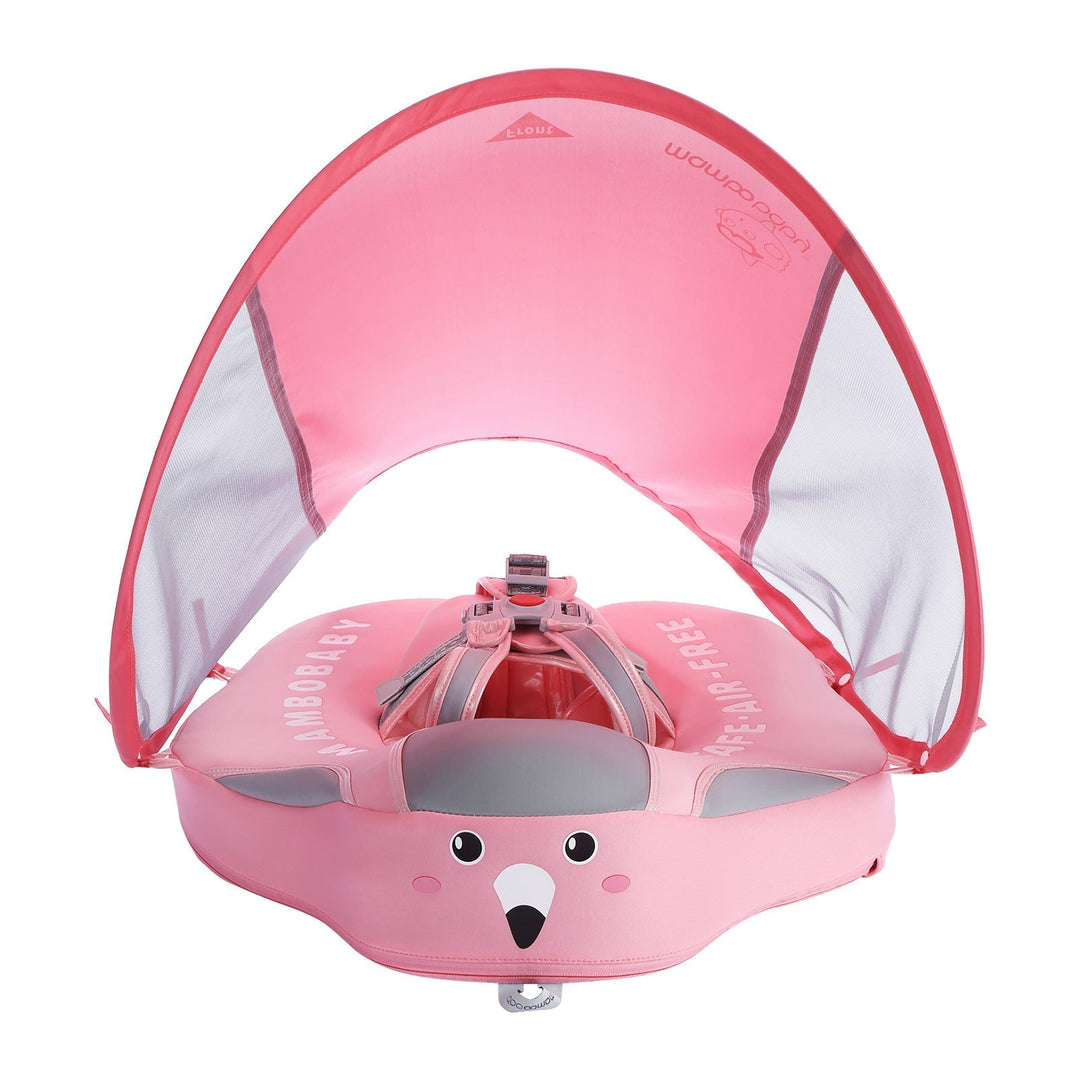 Verstelbare baby zwemtrainer met 360° bescherming, felgekleurd voor 3-24 maand baby's, veilig en comfortabel in water.