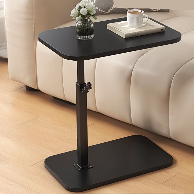 Verstelbare bijzettafel, ideaal voor bank & bed; modern houten & metalen design voor comfortabel interieur.