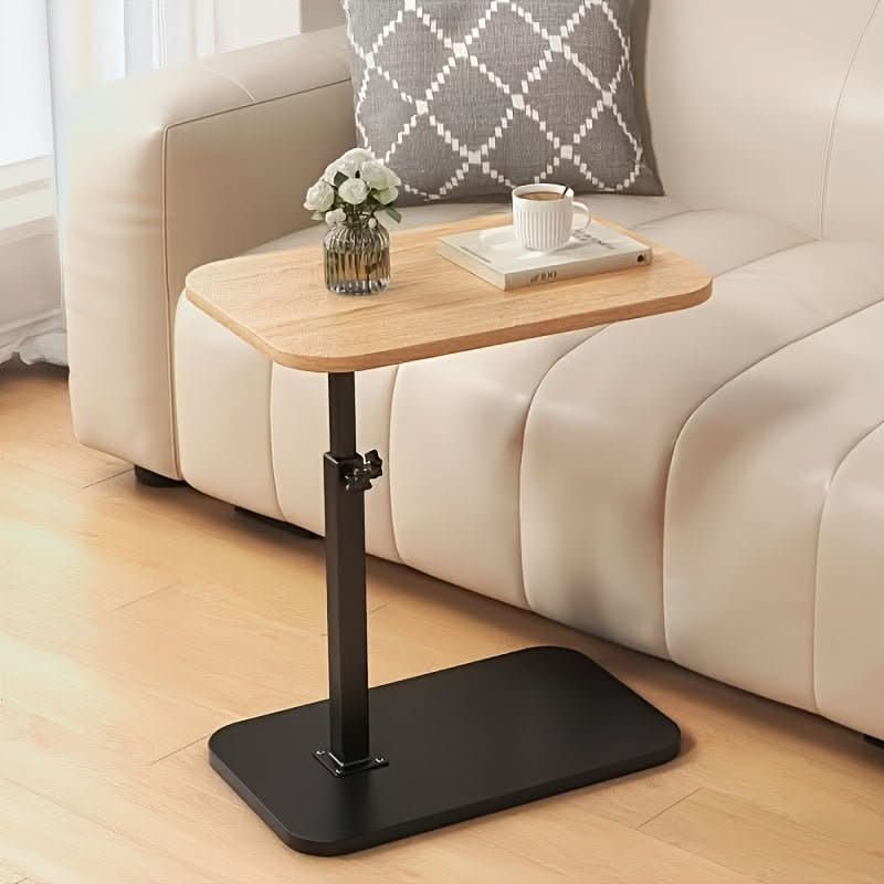 Praktische verstelbare bijzettafel; comfortabel design voor gebruik bij bank of bed in elke kamer.