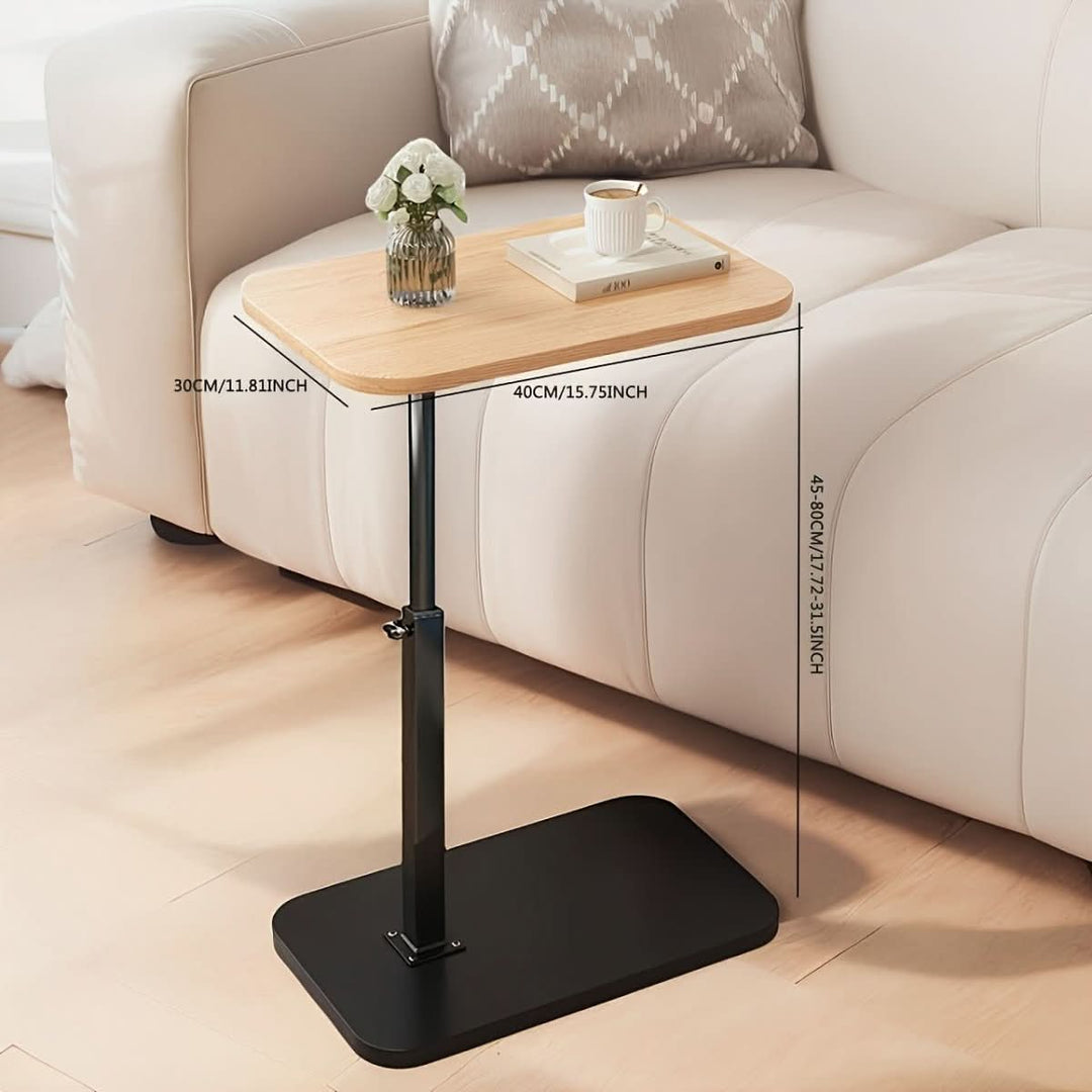Stijlvolle verstelbare bijzettafel, modern meubel perfect voor uw laptop of drankje bij bank & bed.