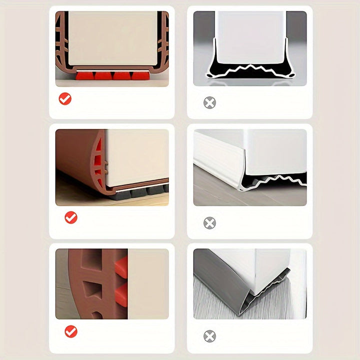 Hoogwaardige deurstopper tochtstrip voor isolatie. Winddicht, geluidsisolerend en verstelbaar.
