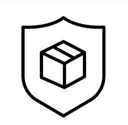Verzekerde verzending afbeelding: extra bescherming voor je bestelling, pakketverzekering voor veilig online winkelen.