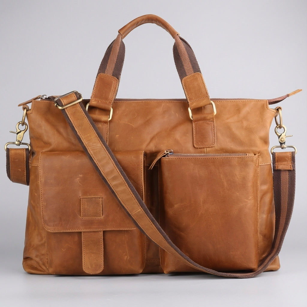 VintagePACK zakelijke laptoptas, ook te gebruiken als aktetas of draagtas, ideaal voor de moderne man.