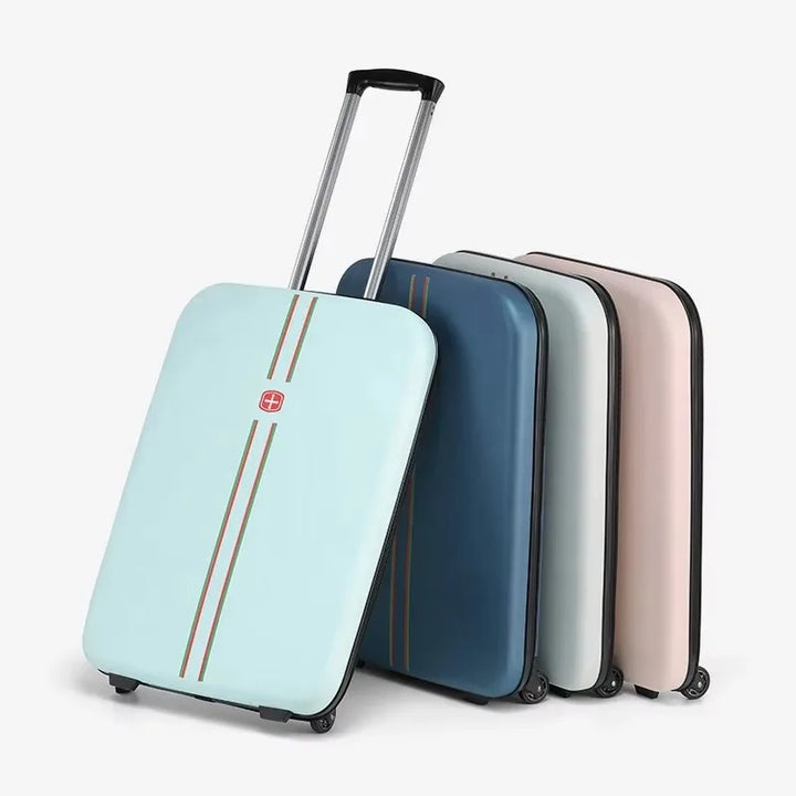Vouwbare hardcase reiskoffer Porto voor slimme reizigers; efficiënt opbergen en flexibel reizen.