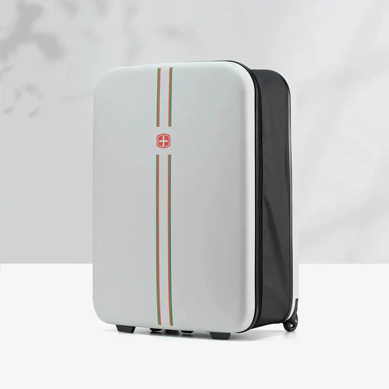 Moderne Porto hardcase vouwkoffer met duurzaam design; ideaal voor frequente reizigers en weekendtrips.