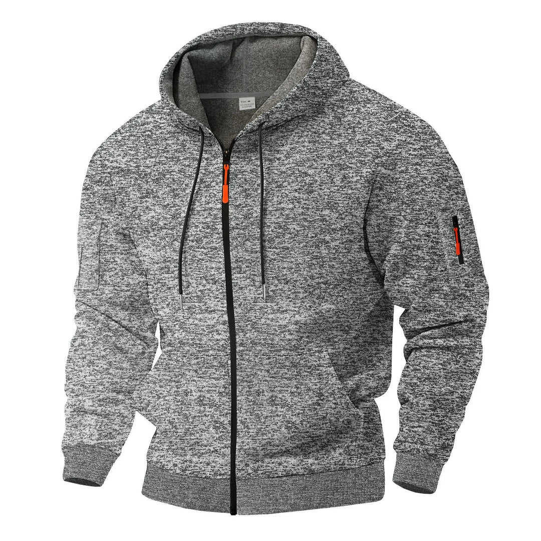 Heren warm ritsvest met capuchon voor comfortabele bovenkleding. Perfect voor buiten & casual gelegenheden.