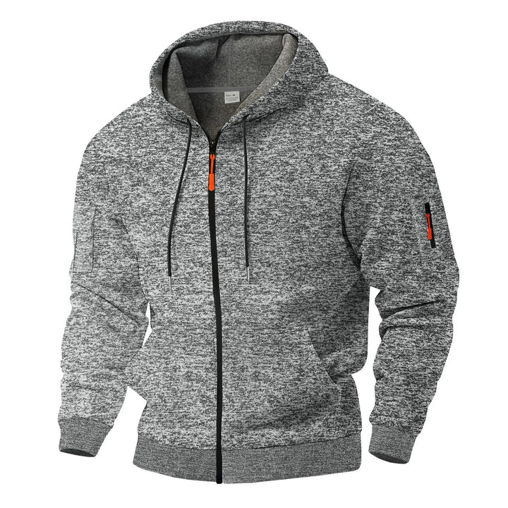 Heren warm ritsvest met capuchon voor comfortabele bovenkleding. Perfect voor buiten & casual gelegenheden.