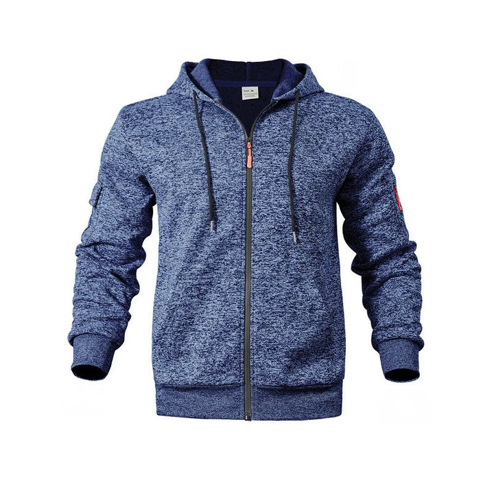 Stijlvol heren capuchonvest met rits, warm en duurzaam. Essentieel voor outdoor & casual herenmode.