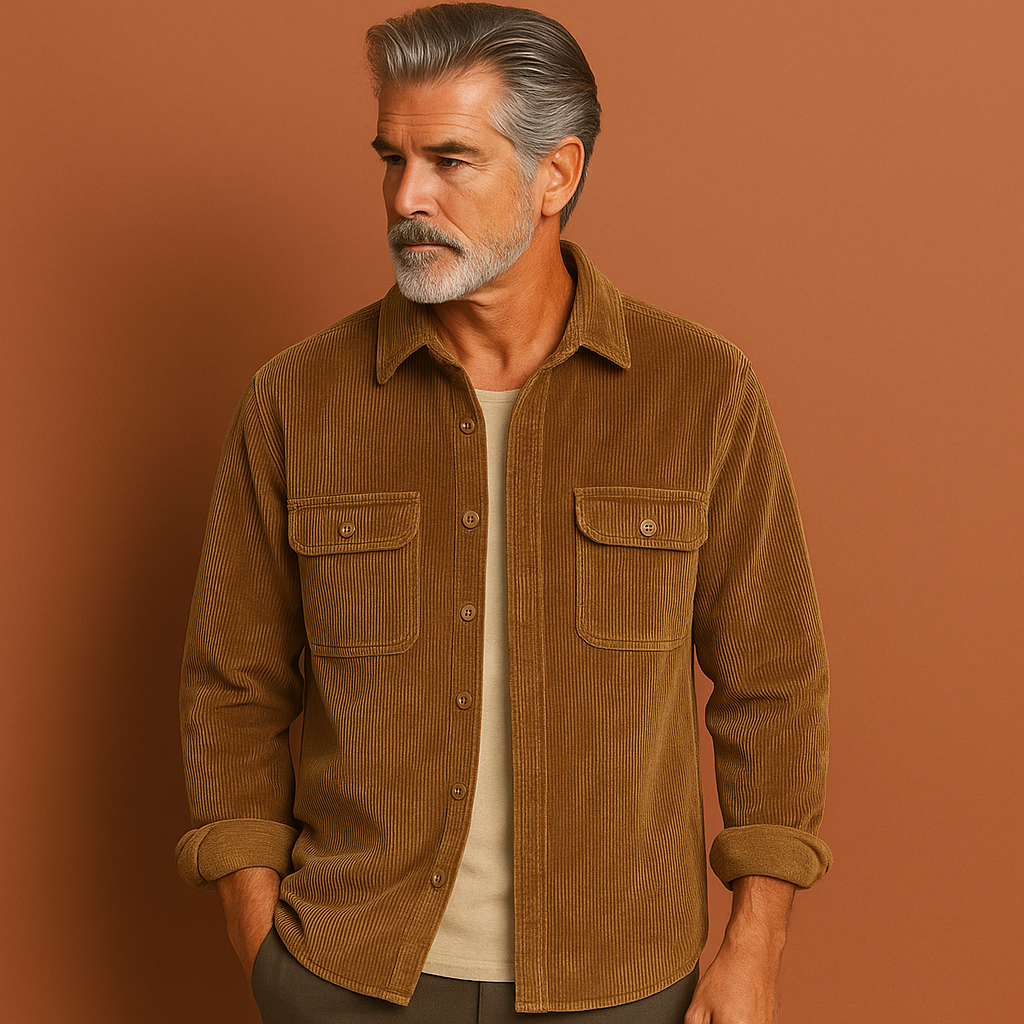 Warm heren fleece vest in retro stijl, comfortabele binnenkant, ideaal als winterkleding met lange mouwen.