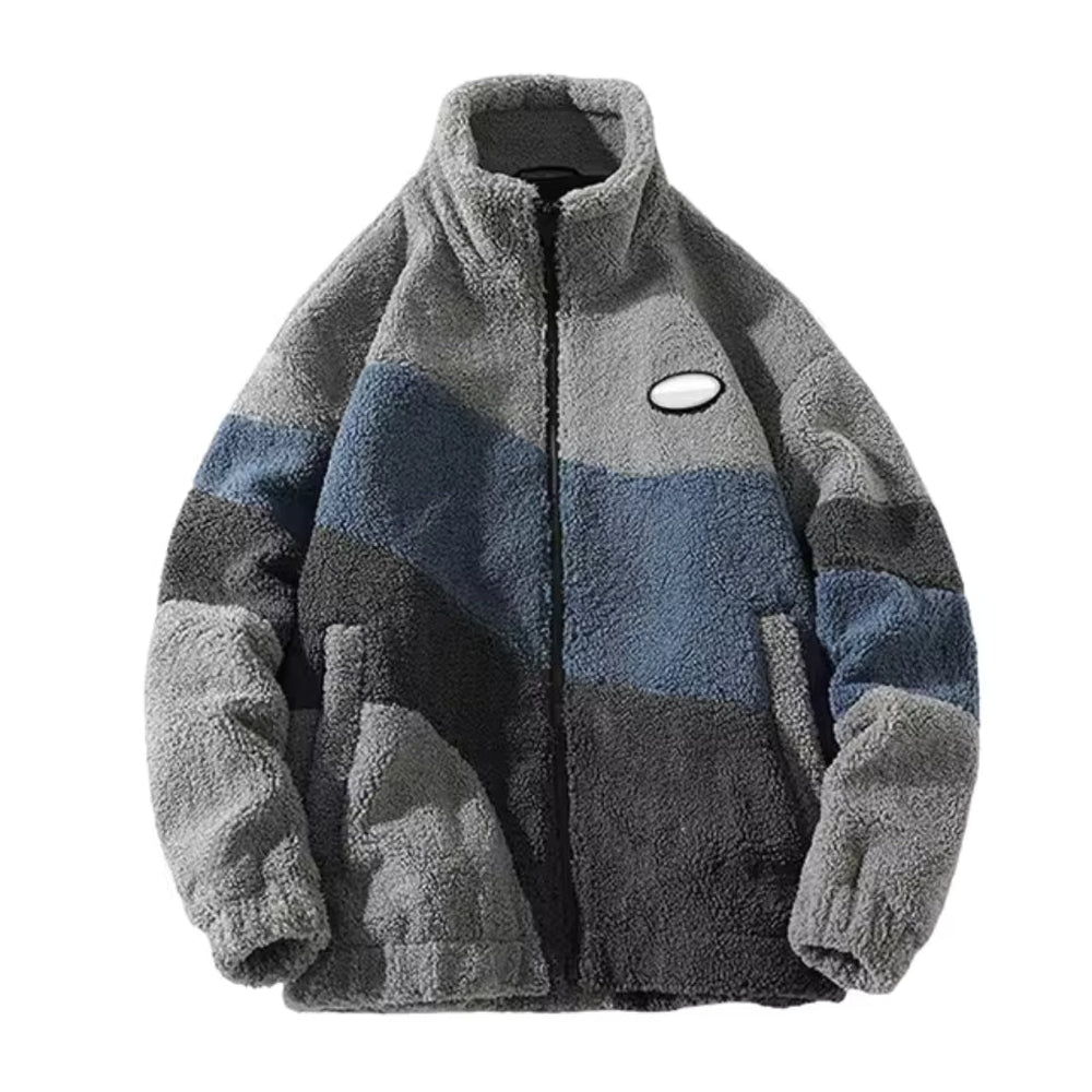 Comfortabel warm herenvest met rits en opstaande kraag, ideaal voor casual of formele outfits.