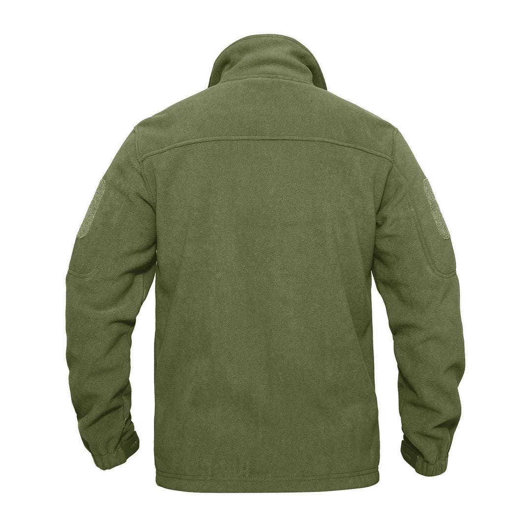 Comfortabel zwart herenjack met hoge kraag en praktische ritszakken, perfect voor casual winterkleding.