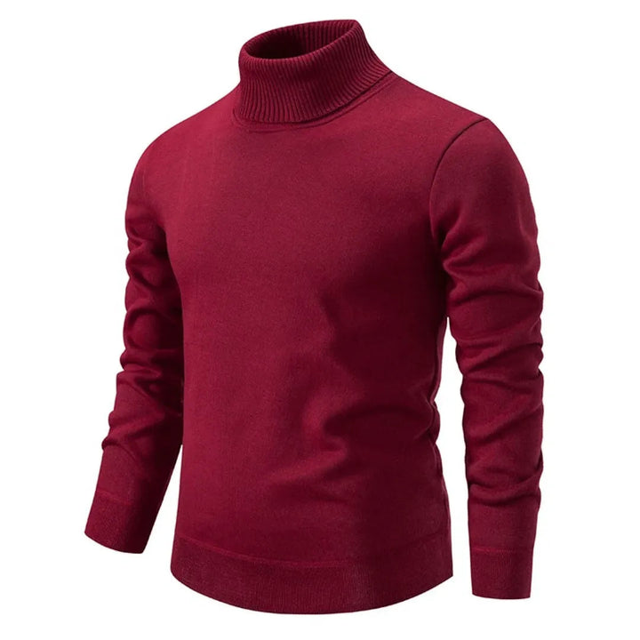 Veelzijdige warme heren coltrui met hoge kraag voor casual mode. Comfortabele en stijlvolle trui voor winter/herfst.
