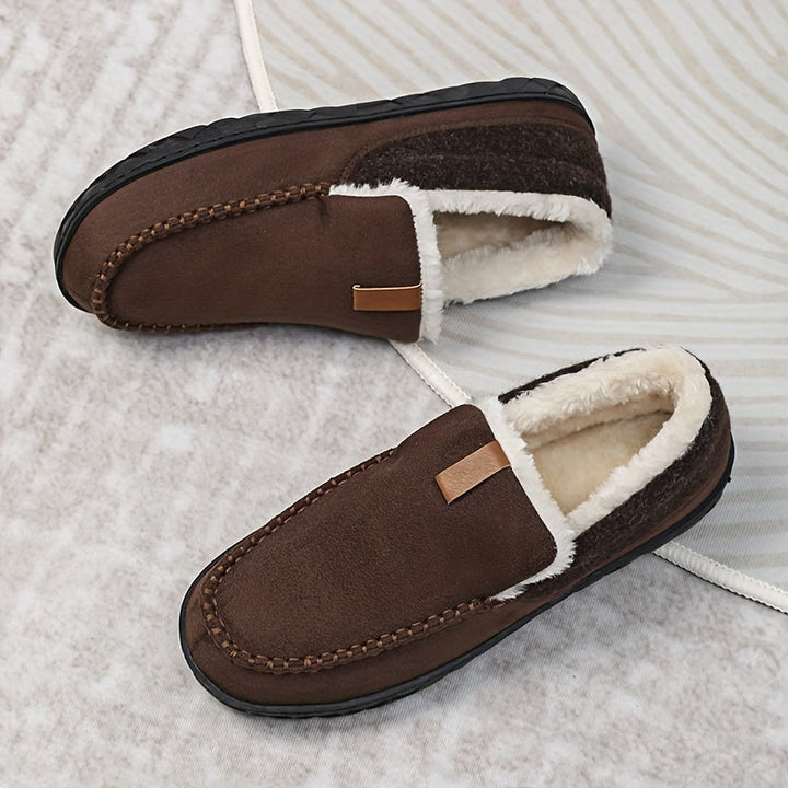 Heren loafers pantoffels, warme sloffen, binnenschoenen voor thuiscomfort, winter pantoffels.
