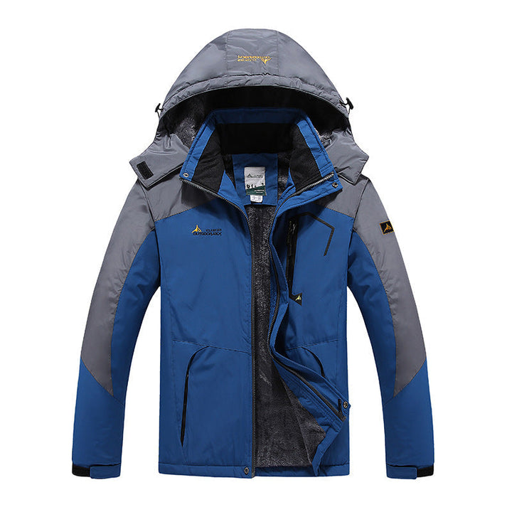 Warme heren parka winterjas met afneembare capuchon, waterafstotend en windwerend voor koud weer.