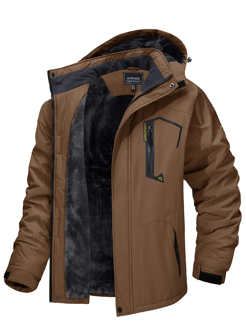 Stijlvolle heren parka winterjas, waterafstotend en warm, perfecte bovenkleding voor koud winterweer.