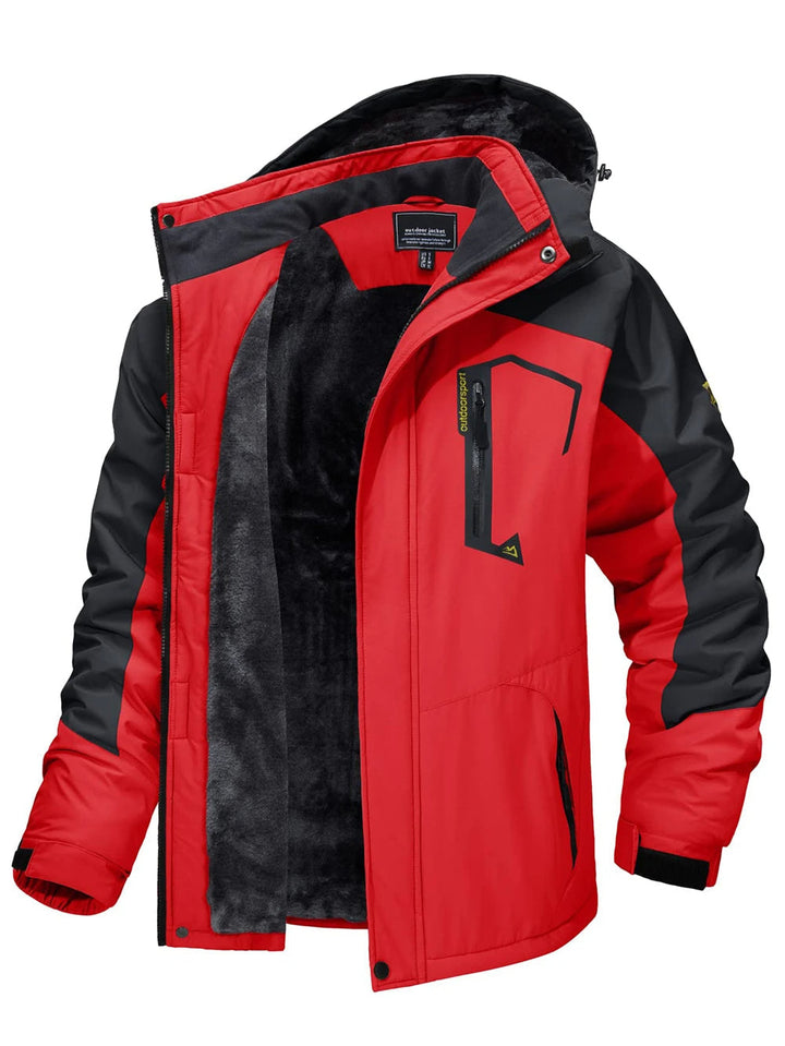 Kwalitatieve heren winterjas parka, afneembare capuchon, waterafstotend, windwerend en zeer warm.