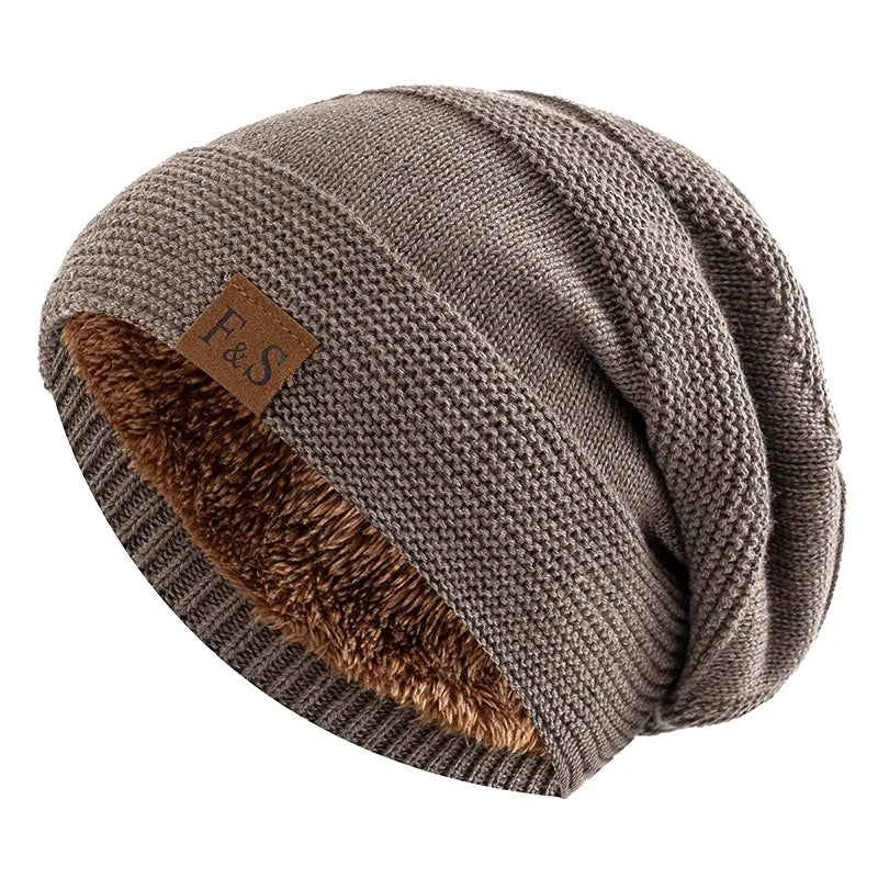 Warme heren winter muts voor ultiem comfort en stijl. Trendy slouchy muts, perfect winteraccessoire.