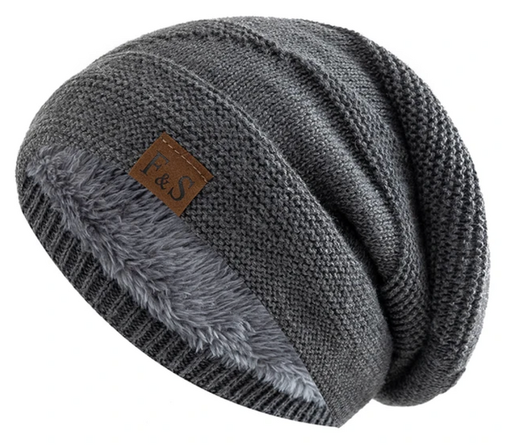 Veelzijdige heren winter muts, gebreid voor extra warmte en comfort. Ideaal voor koude dagen.