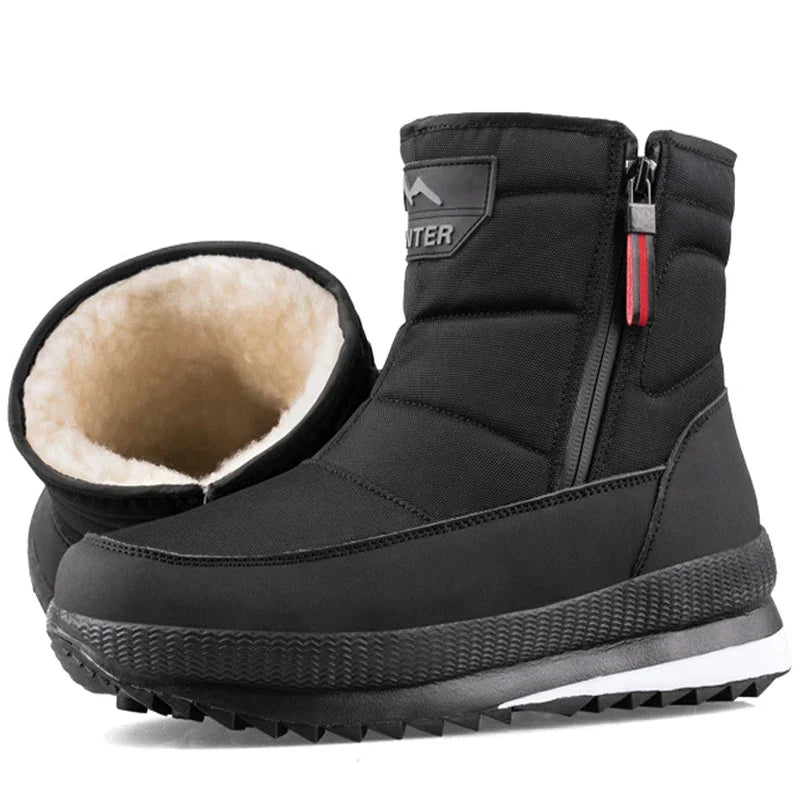 Warme, waterdichte herensneeuwlaarzen. Ideaal voor de winter met antislipzool en comfortabele pasvorm.