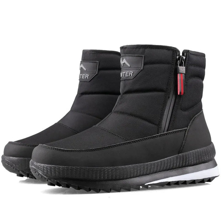 Essentiële herensneeuwlaarzen: warm, waterdicht en antislip, voor winterse wandelingen en dagelijks gebruik.