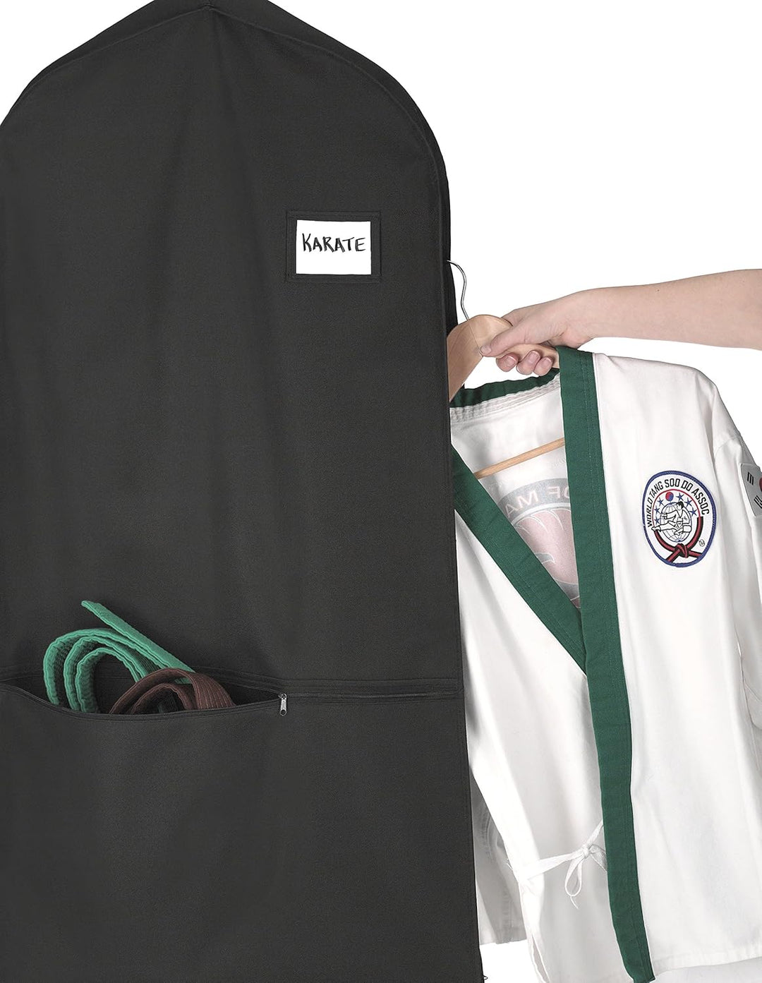 Beschermende kledingtas voor reizen; waterafstotend materiaal zorgt voor droge en kreukvrije kleding.