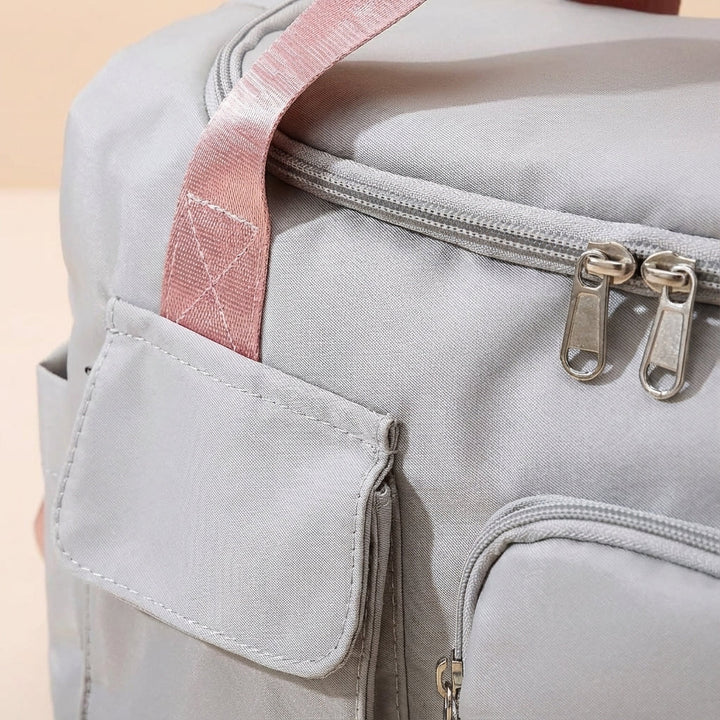 Georganiseerde Travellea duffel met apart schoenenvak en natvak. Perfecte waterbestendige nylon sporttas/reistas.