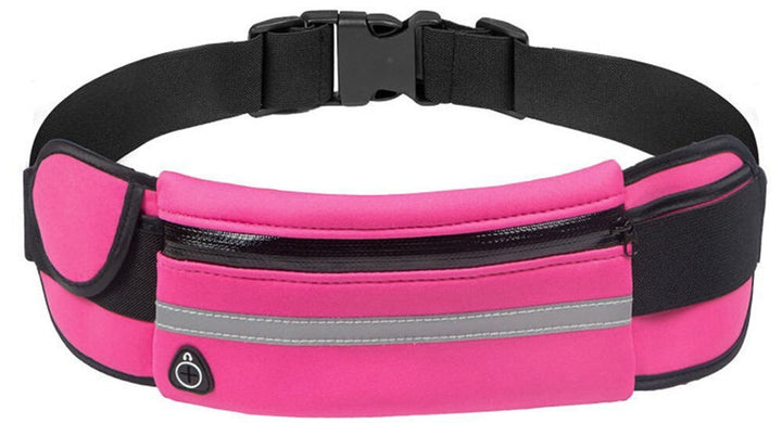 Comfortabel waterdicht hardloop heuptasje met verstelbare riem voor een stevige pasvorm.