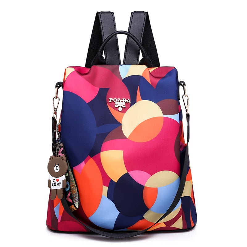 Ergonomische waterdichte antidiefstal schooltas/werktas voor dames met veel opbergruimte en comfort.