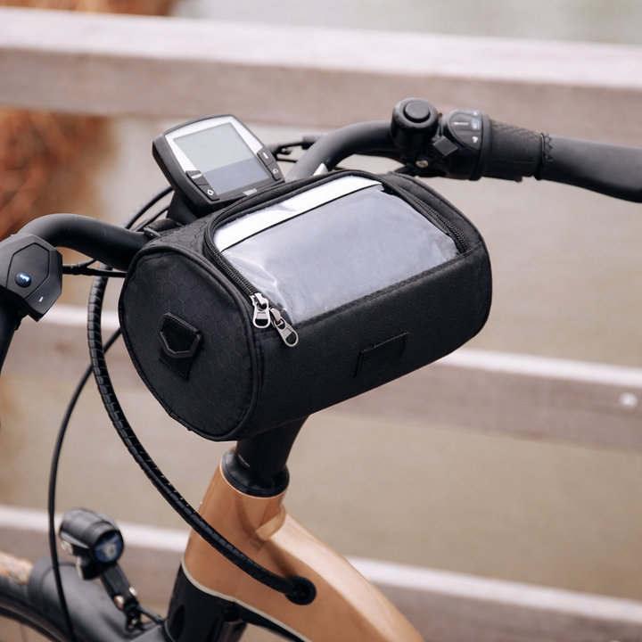 Waterdichte fietstas met touchscreen voor telefoon, ideaal als stuurtas & opbergtas voor fietsbenodigdheden.