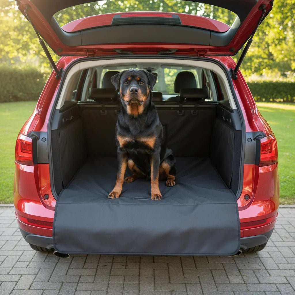 Universele hondenhoes als hangmat voor auto, waterdicht. Ideaal voor veilige en schone autoritten met uw huisdier.