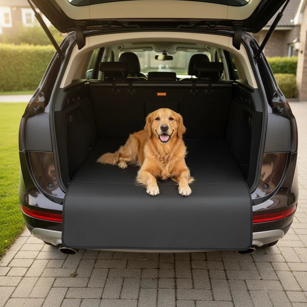Stevige waterdichte beschermhoes voor de auto. Houdt uw interieur schoon en vrij van hondenhaar en modder tijdens uitjes.