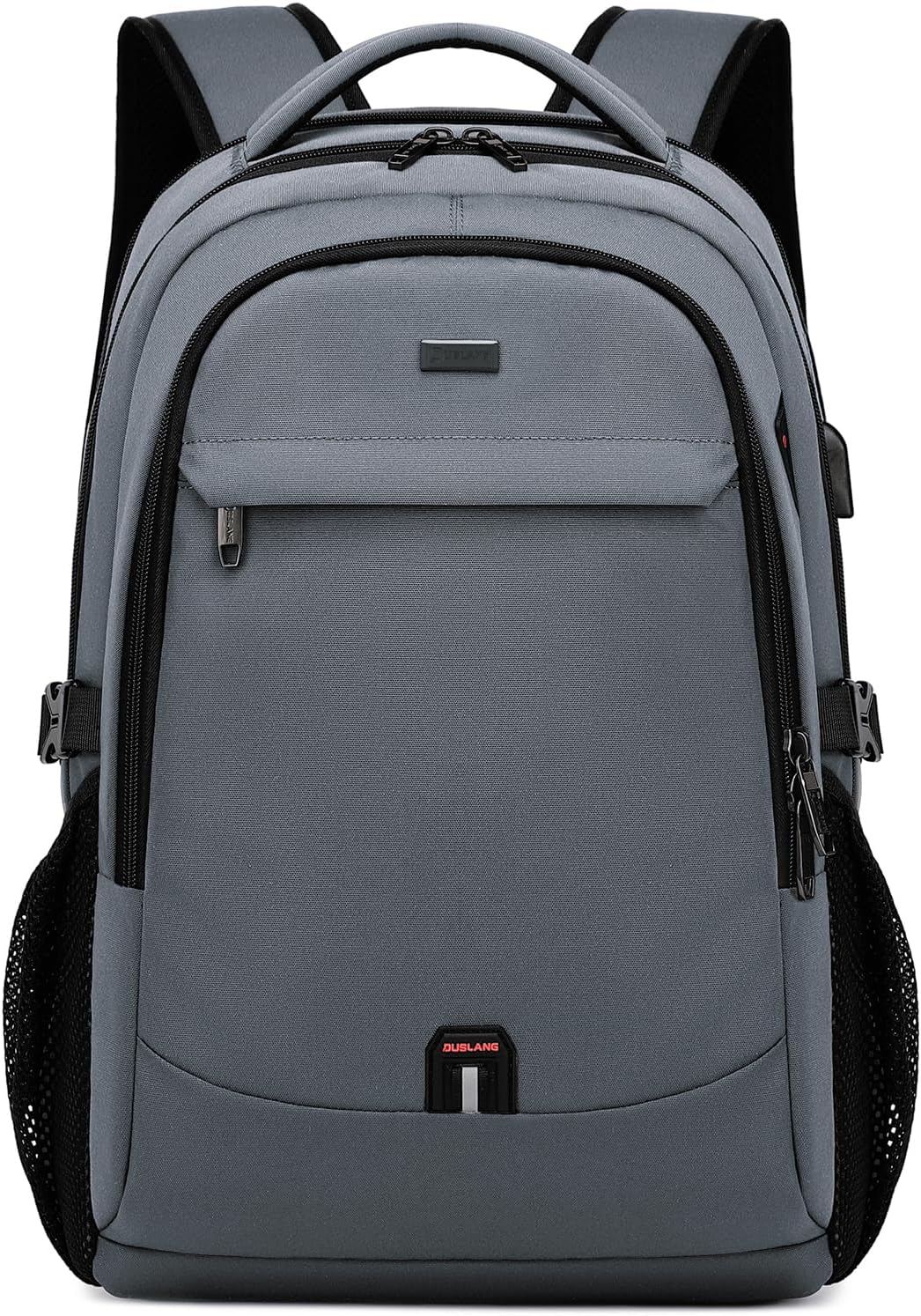Waterdichte reis laptop rugzak met USB oplaadpoort, ideaal voor 17 inch laptops, reizen en pendelen.