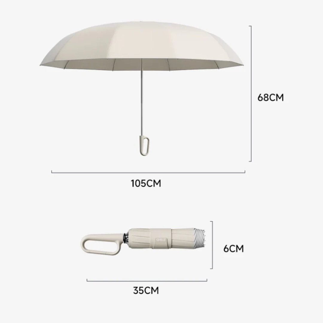 Moderne unisex paraplu, windbestendig en met reflecterende elementen voor uw veiligheid en comfort.