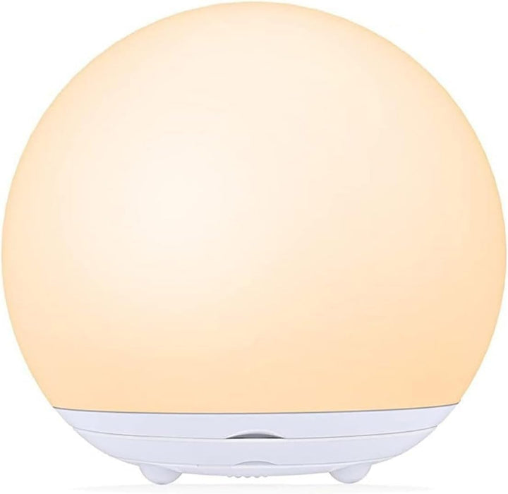 Zacht siliconen nachtlampje voor borstvoeding; dimbaar en oogvriendelijk in de babykamer.