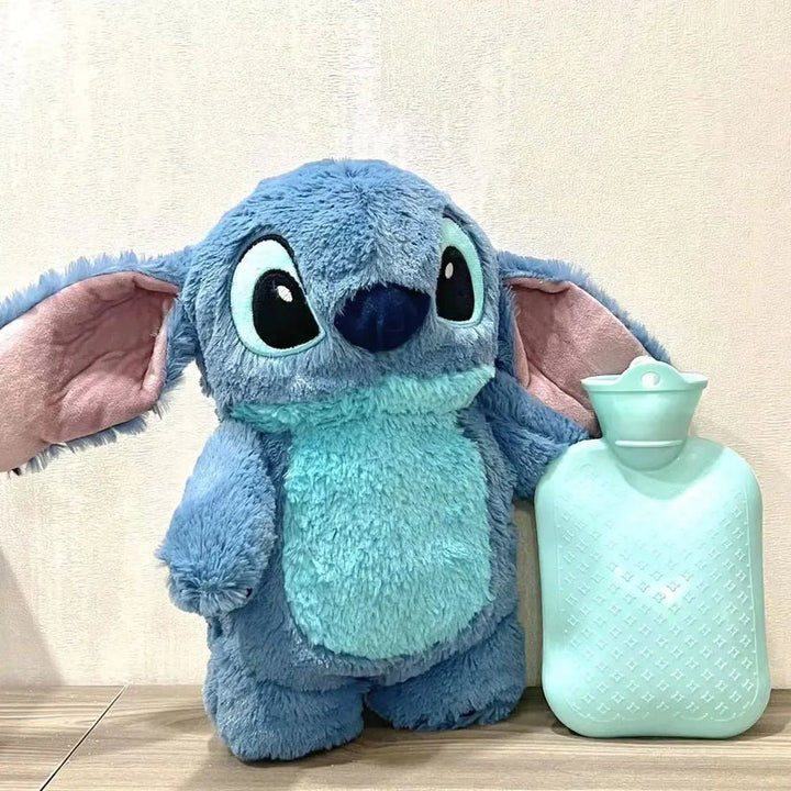 Zachte pluche warmwaterkruik knuffel voor kinderen, heerlijk warm en comfortabel tijdens koude winterdagen.