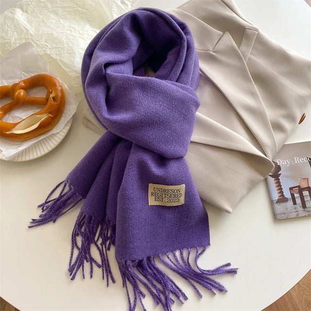 Warme wollen sjaal, perfect cadeau voor vrouwen die van comfort houden.