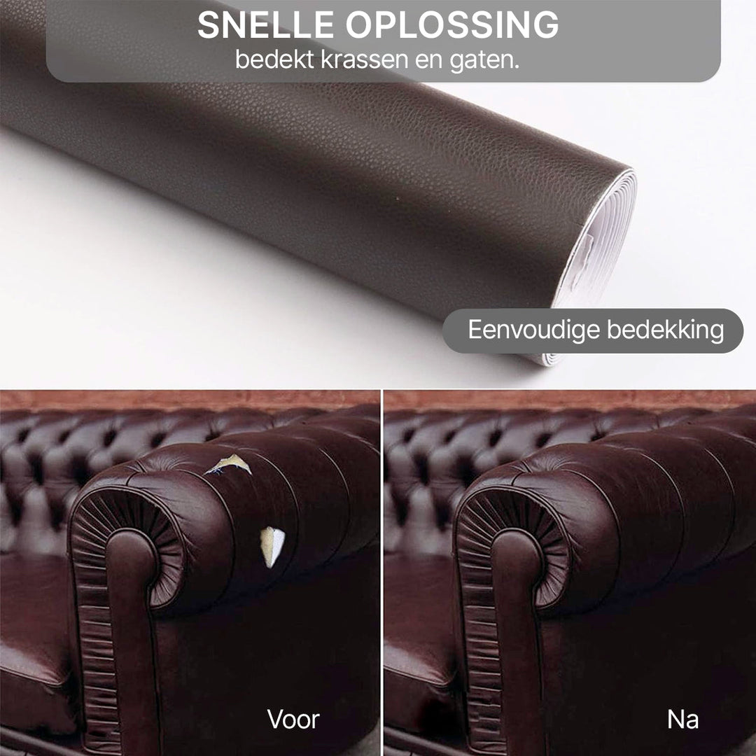 Gemakkelijke zelfklevende PU leer patch voor snel en duurzaam herstel van meubels.