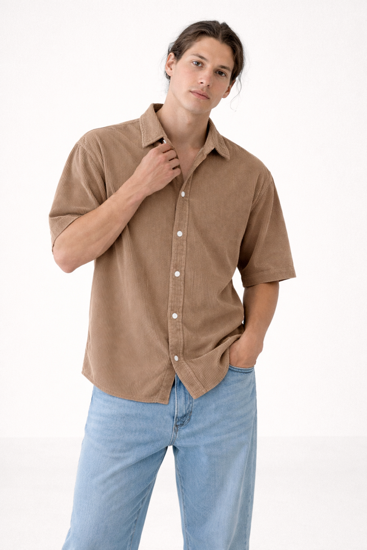 Stijlvol heren zomeroverhemd korte mouw, ideaal voor een relaxte look en warme dagen.