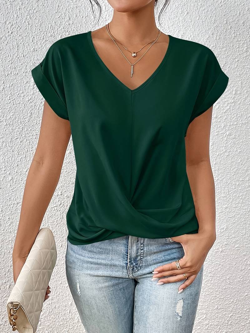 Stijlvol dames t-shirt met korte mouwen en comfortabele pasvorm, ideaal voor elke dag.