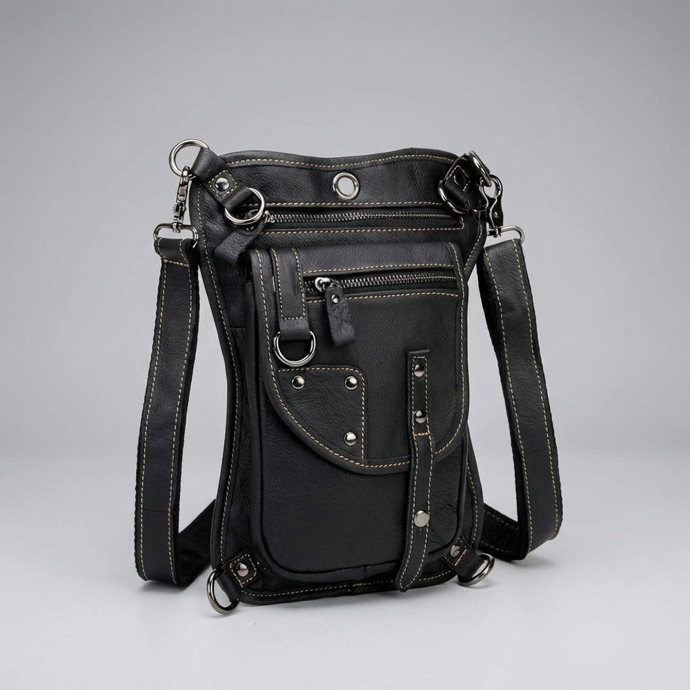 Verstelbare CrossGrip dijtas/heuptas, waterbestendig, unisex, ideaal voor festivals, reizen of wandelen.