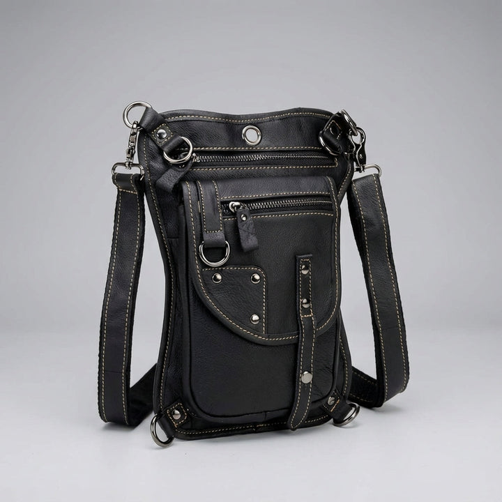 Verstelbare CrossGrip dijtas/heuptas, waterbestendig, unisex, ideaal voor festivals, reizen of wandelen.