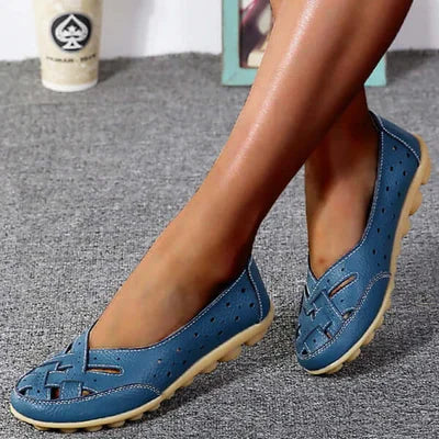 Stijlvolle dames loafers met zachte, schokabsorberende zool; elegante comfortschoenen voor dagelijks gebruik.