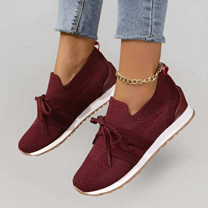 Blauwe casual dames sneakers met zachte binnenzool. Ideaal voor dagelijks gebruik en langdurig voetcomfort.