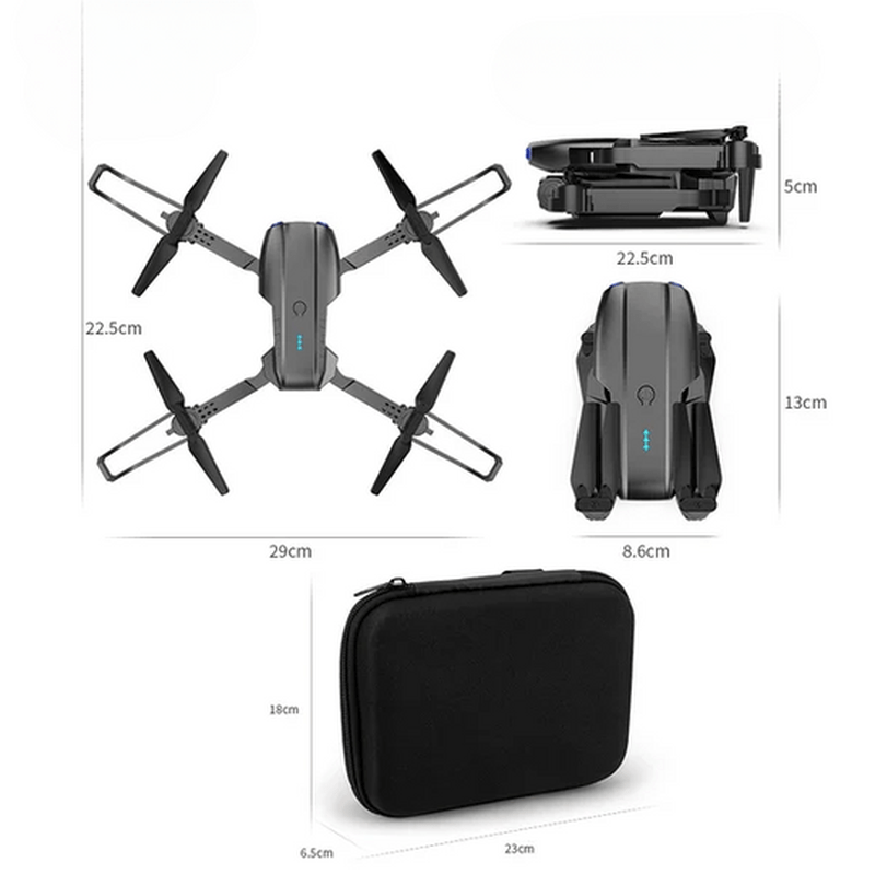 Modern vliegend speelgoed: een drone met geavanceerde functies en UHD-beeldkwaliteit.