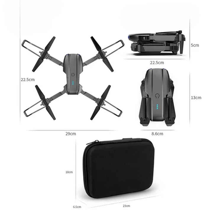 Modern vliegend speelgoed: een drone met geavanceerde functies en UHD-beeldkwaliteit.