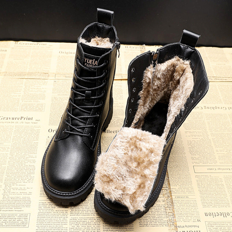 Zwarte elegante dames winterlaarzen voor stijlvolle wintermode.